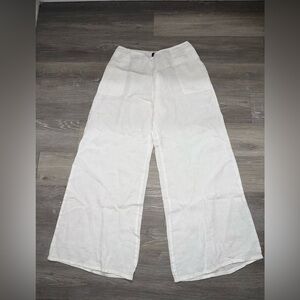 FENINI Linen Palazzo Pants size L